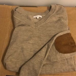 Minnie Rose mixed media sweater